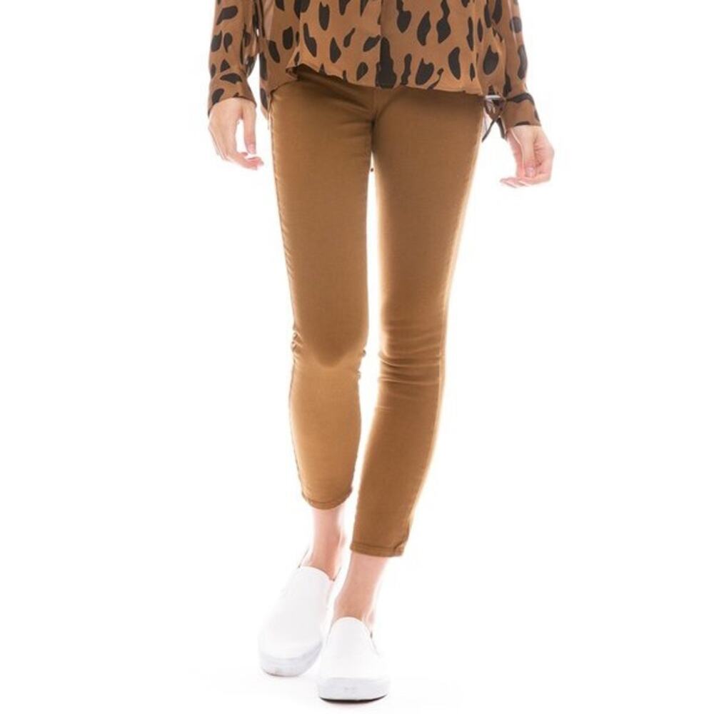 L’AGENCE Margot Cedar Brown Ankle Skinny Jeans
